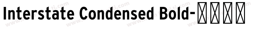 Interstate Condensed Bold字体转换